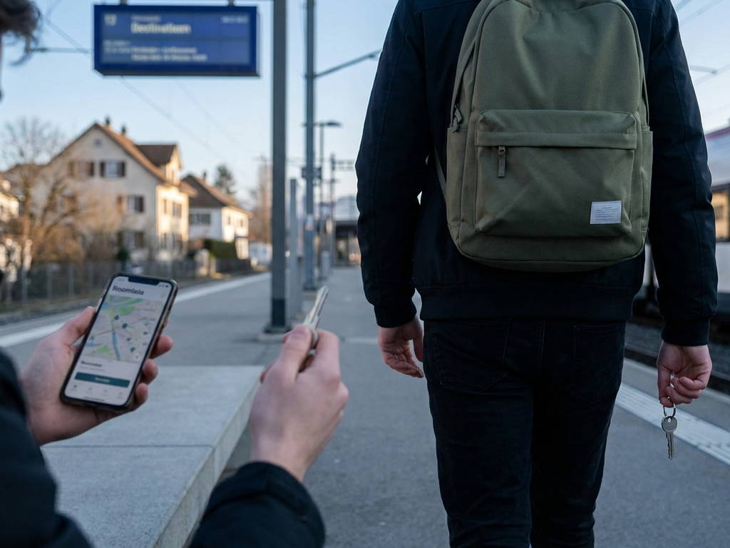 Illustration: Wohnungskrise für Studierende in Zürich: Eine Unterkunft beim Gastgeber mieten...