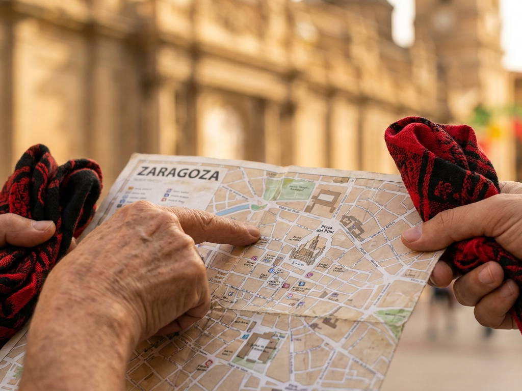 Illustration: Fiestas del Pilar 2026: The tip for finding accommodation in Zaragoza without breaking the b...