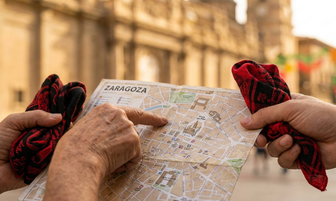 Illustration: Fiestas del Pilar 2026: The tip for finding accommodation in Zaragoza without breaking the b...