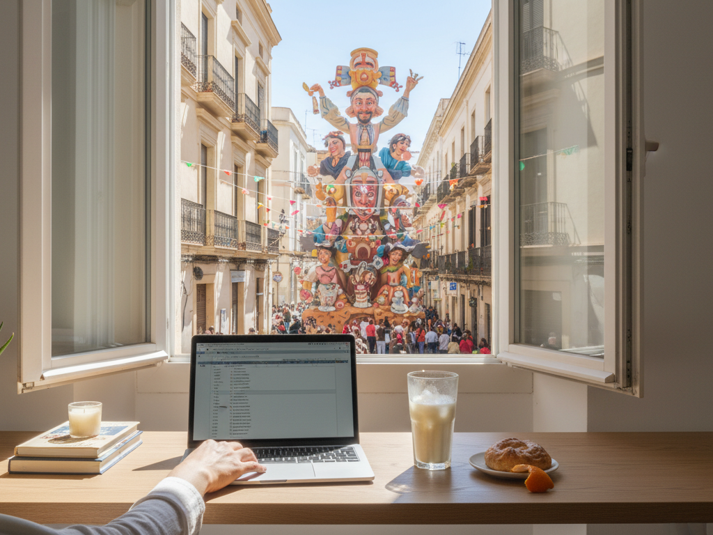 Illustrazione: Hogueras de San Juan 2026: Vivi la magia di Alicante in una camera presso l'ospite con Roomlala