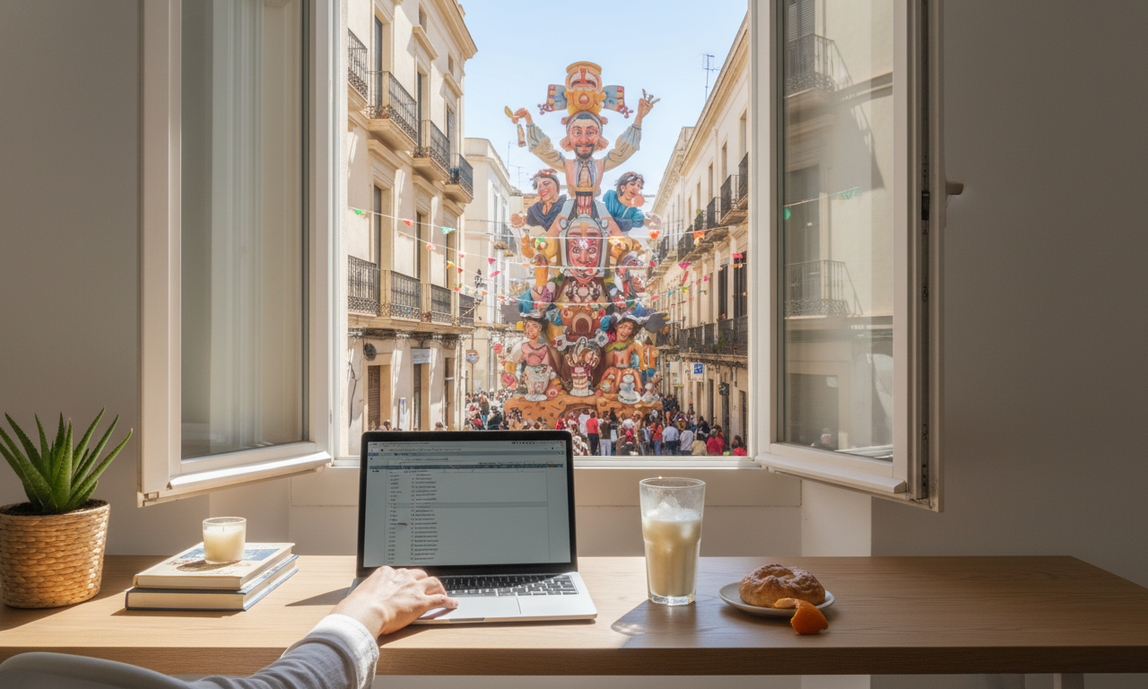 Illustrazione: Hogueras de San Juan 2026: Vivi la magia di Alicante in una camera presso l'ospite con Roomlala