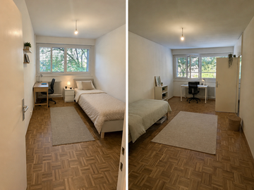 Piso compartido en renta en Meyrin - foto 1 : Habitación-1