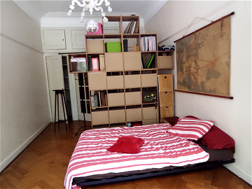 Unterkunft beim Gastgeber zur Miete in Ixelles - Foto 4: Schlafzimmer-4