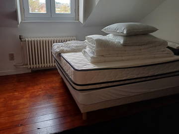 Gesamte Unterkunft zur Miete in Uccle - Foto 7 : Schlafzimmer-7
