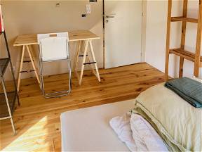 Bedroom in Earth/Straw house