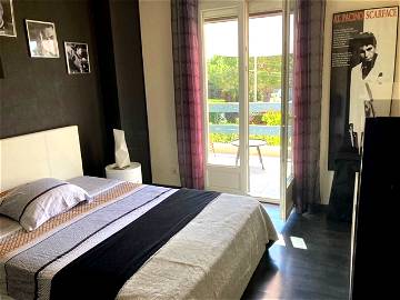 Roomlala | Bella camera da letto privata + zona pranzo + Terrazza (bianco e nero)