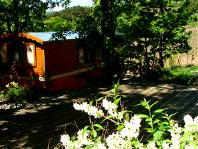 Perched Cabins, Gypsy Caravan And Spa, In South Aveyron
