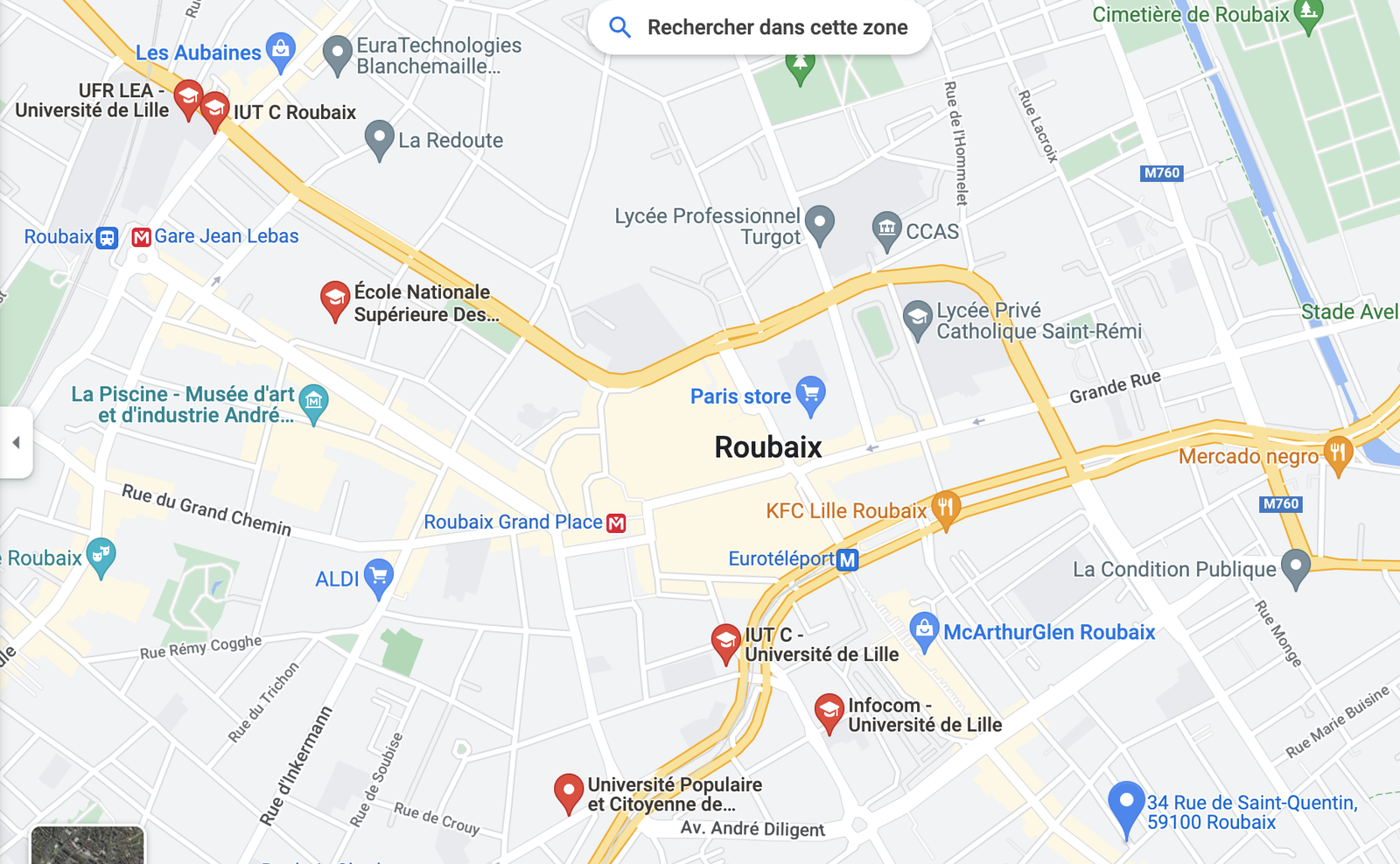 Collocazione Roubaix 316874