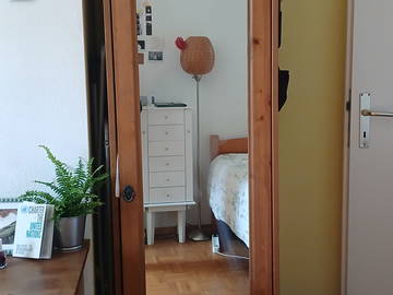 Unterkunft beim Gastgeber zur Miete in Vernier - Foto 3 : Schlafzimmer-3
