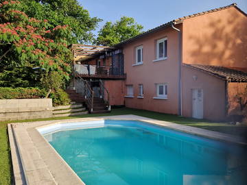 Chambre chez l'habitant à louer à Beychac-Et-Caillau - photo 1 : piscine-1