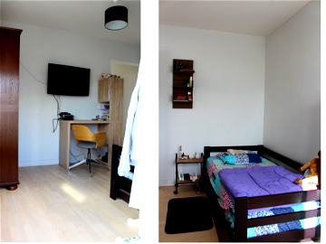 Roomlala | Chambre avec sa terrasse privée dans un duplex cosy