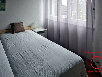 Unterkunft beim Gastgeber zur Miete in La Grande Béroche - Foto 8 : Schlafzimmer-8