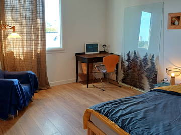 Unterkunft beim Gastgeber zur Miete in Rennes - Foto 1 : Schlafzimmer-1