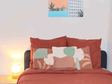 Chambre d'hôte. Chambre moderne