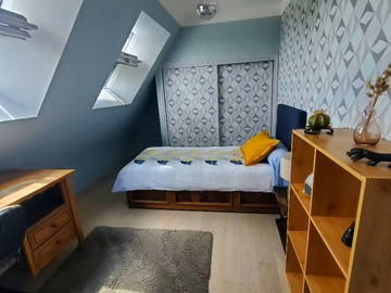 Unterkunft beim Gastgeber zur Miete in Rennes - Foto 2 : Schlafzimmer-2