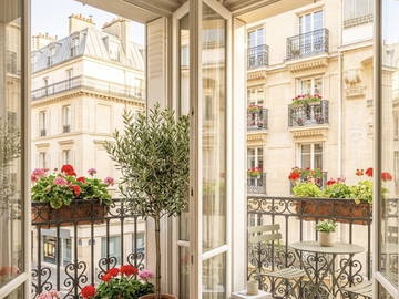 Chambre chez l'habitant à louer à Paris - photo 4 : balcon-4