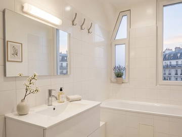 Chambre chez l'habitant à louer à Paris - photo 5 : salle de bain-5