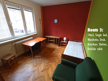 Chambre chez l'habitant à louer à Sofia - photo 1 : chambre-1