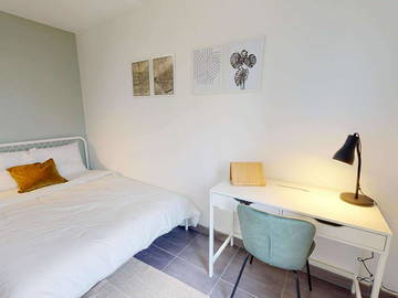 Shared housing for rent in Rouen - photo 4: Bedroom-4