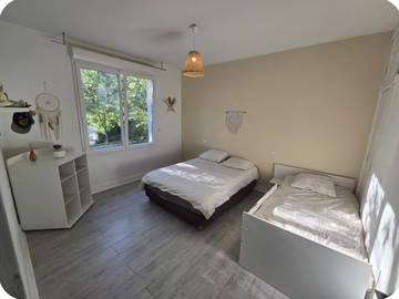 Habitación en casa del anfitrión con jardín