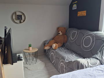 Unterkunft beim Gastgeber zur Miete in Laigné-Saint-Gervais - Foto 1 : Schlafzimmer-1