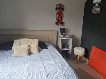 Unterkunft beim Gastgeber zur Miete in Laigné-Saint-Gervais - Foto 5 : Schlafzimmer-5