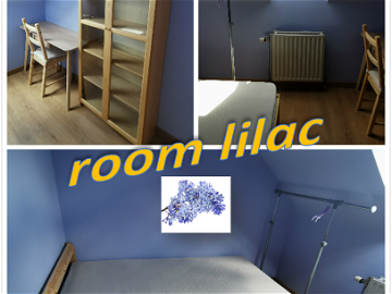 Roomlala | Chambre #Lilac Calme Et Lumineuse Louvain-la-neuve