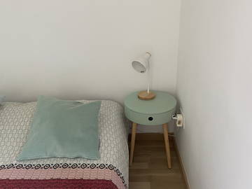 Chambre lit double dans appartement de standing