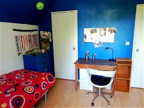 Bright Room For Student In House With Garden