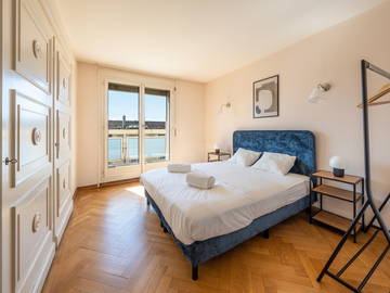 Gesamte Unterkunft zur Miete in Lausanne - Foto 1 : Schlafzimmer-1