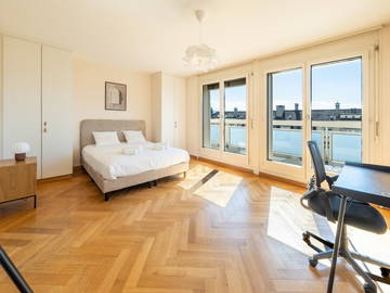 Gesamte Unterkunft zur Miete in Lausanne - Foto 21 : Schlafzimmer-21