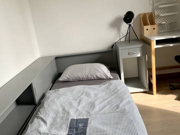 Unterkunft beim Gastgeber zur Miete in Ambilly - Foto 2 : Schlafzimmer-2
