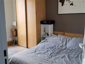 Roomlala | Chambre Meublée Calme avec balcon