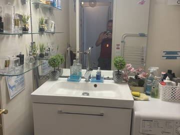 Chambre chez l'habitant à louer à Paris - photo 7 : salle de bain-7