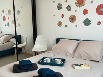 Unterkunft beim Gastgeber zur Miete in Le Boulou - Foto 7 : Schlafzimmer-7