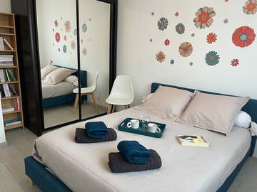 Unterkunft beim Gastgeber zur Miete in Le Boulou - Foto 11 : Schlafzimmer-11