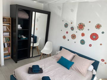 Unterkunft beim Gastgeber zur Miete in Le Boulou - Foto 3 : Schlafzimmer-3