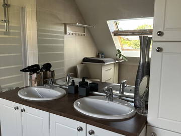 Chambre chez l'habitant à louer à Ploeren - photo 5 : salle de bain-5