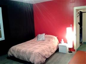 Rotes Und Schwarzes Schlafzimmer