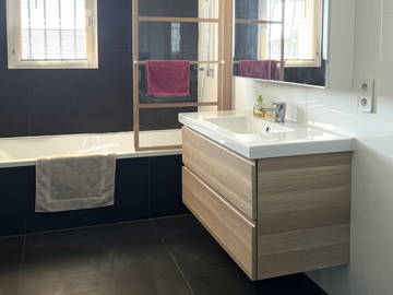 Chambre chez l'habitant à louer à Cessy - photo 3 : salle de bain-3