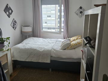 Unterkunft beim Gastgeber zur Miete in Genève - Foto 1 : Schlafzimmer-1