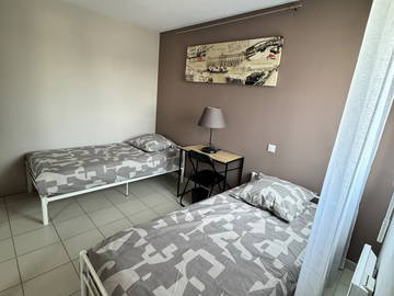 Unterkunft beim Gastgeber zur Miete in Toulouse - Foto 6 : Schlafzimmer-6