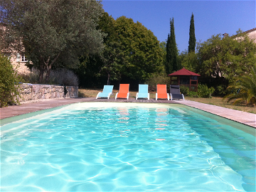 Chambre d'hôte à louer à Tourrettes - photo 2 : piscine-2