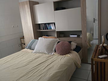 Unterkunft beim Gastgeber zur Miete in Saint-Pierre - Foto 2 : Schlafzimmer-2