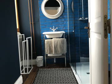 Chambre chez l'habitant à louer à Figeac - photo 10 : salle de bain-10