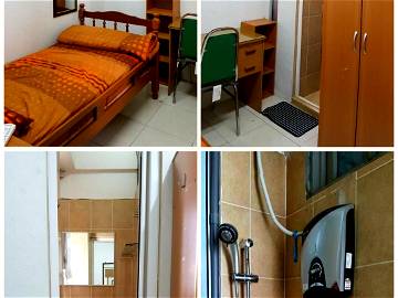 Roomlala | En Renta: Habitación Sencilla Con Baño Adjunto