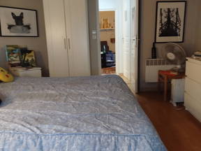 Se alquila espacio habitable, dormitorio más oficina independiente con baño.