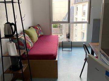 Roomlala | Estúdio mobiliado 19 M² 1 Pers Rouen Rive Gauche Ideal para estudantes