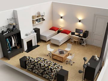 Homestay for rent in Saint-Étienne - photo 2 : Other room-2