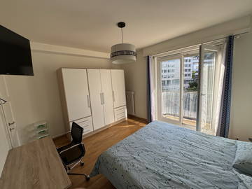 Unterkunft beim Gastgeber zur Miete in Neuchâtel - Foto 4 : Schlafzimmer-4